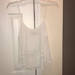 White crop top blouse
